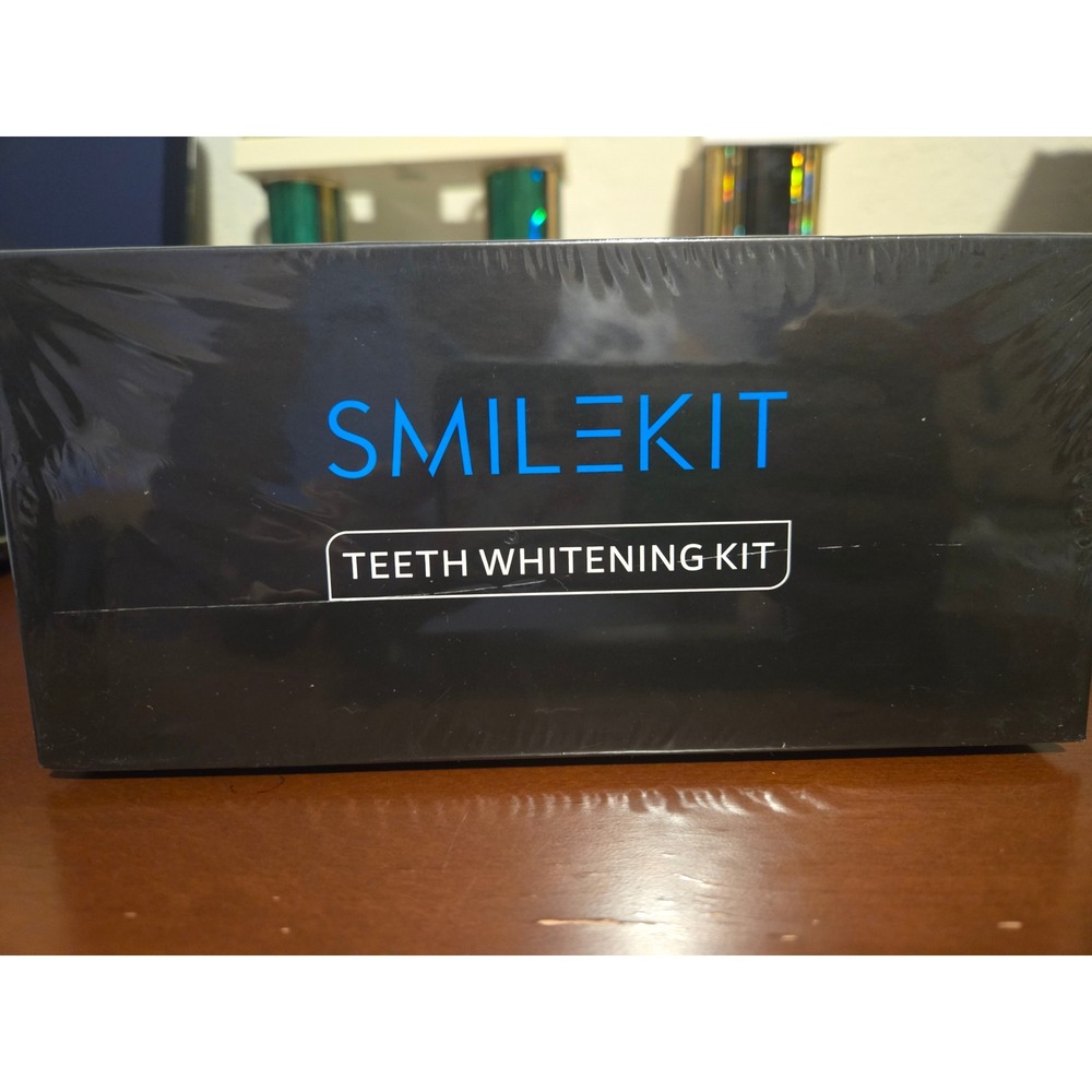 Smilekit Teeth Whitening Kit‎ LED Light Gel Mouth Tray New Sealed